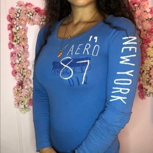 Small Light Blue Aeropostale Shirt
